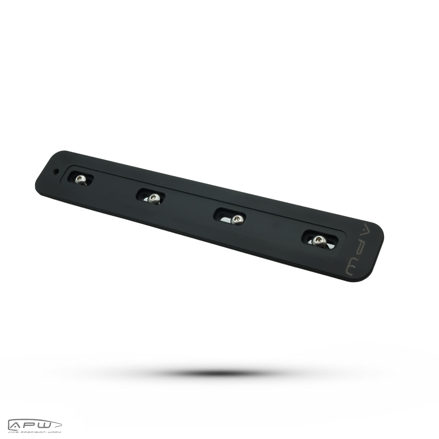 APW mid-length ARCA rail crafted from aerospace aluminum with integrated mounting hardware.