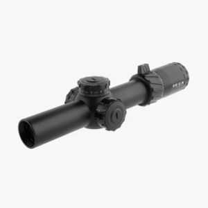 Angled 3/4 front product view of the ORIGIN 1-10x28 SFP MRAD tactical LPVO riflescope.